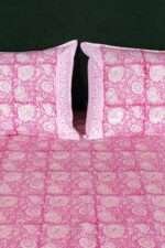 Peony Rose Hand Block Print Double Bed King Size Cotton Bed Sheet - Image 9