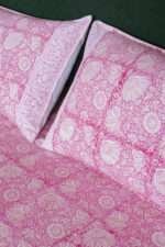 Peony Rose Hand Block Print Double Bed King Size Cotton Bed Sheet - Image 10