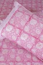 Peony Rose Hand Block Print Double Bed King Size Cotton Bed Sheet - Image 11