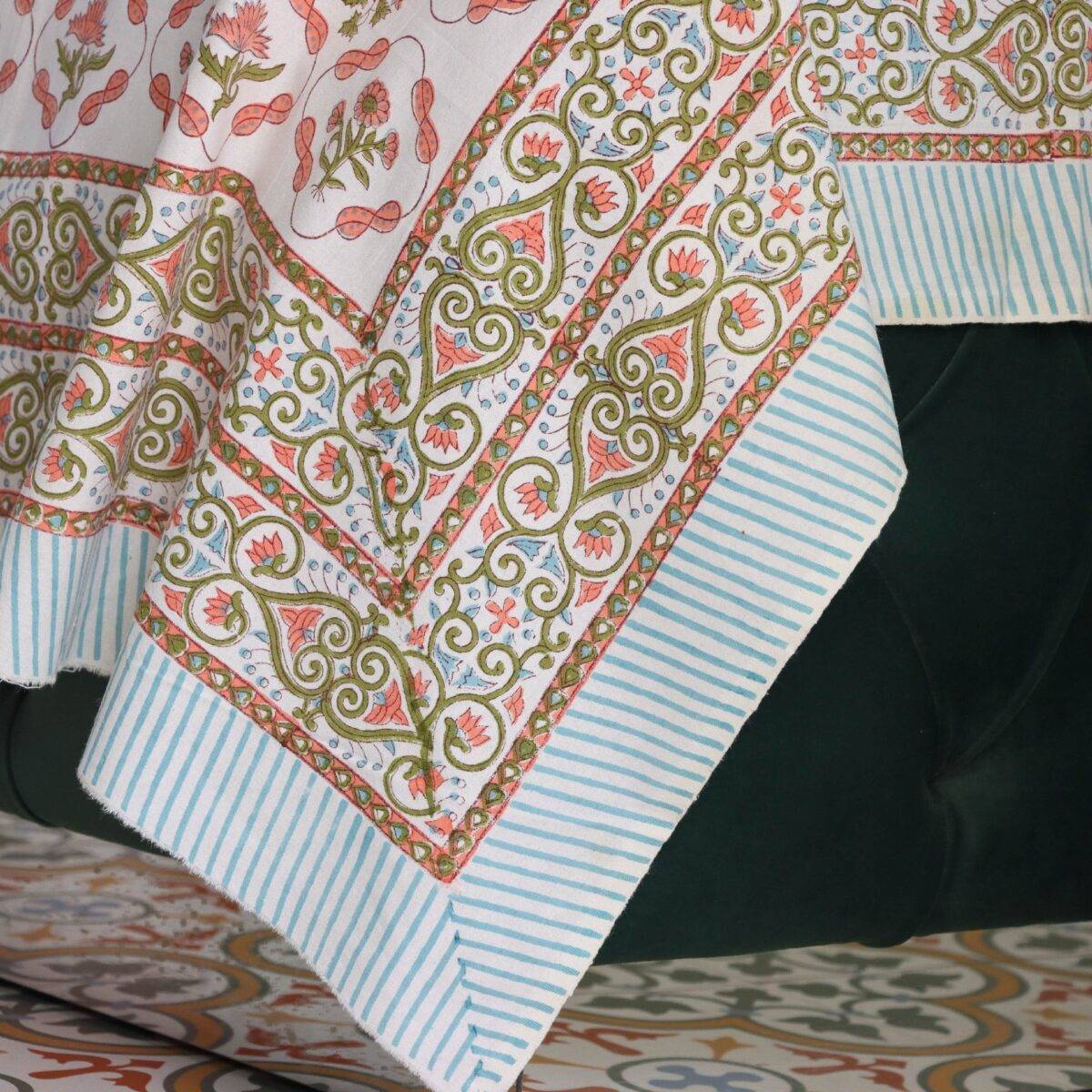 Anokhi set of 6 pink and white quilt 3
