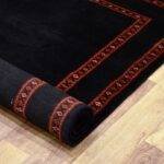 Black Modern Hand Knotted Rug