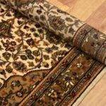 Beige Kashan Hand Knotted Rug