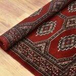 Red Bokhara Hand Knotted Rug