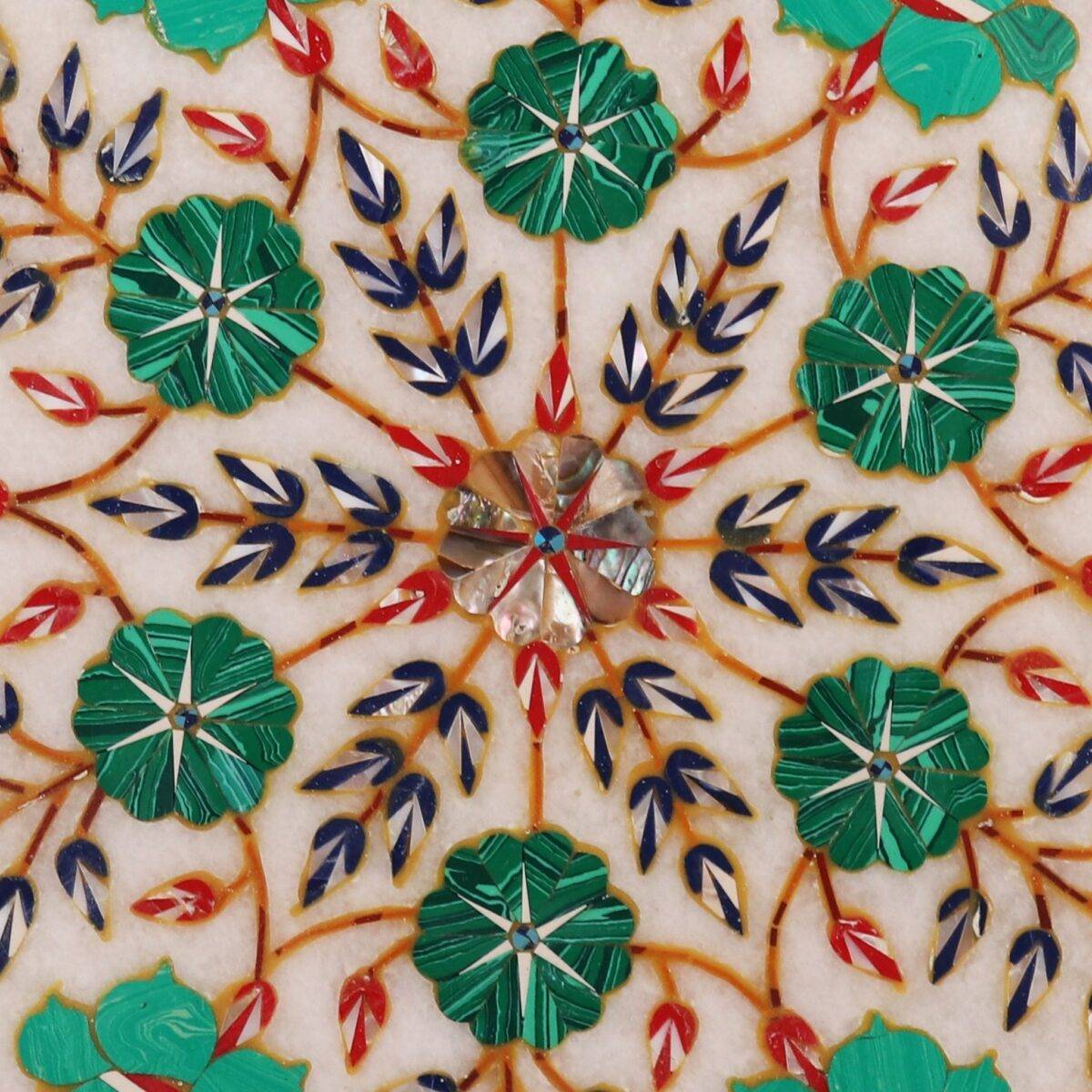 Marble Inlay Round Plate n1 1