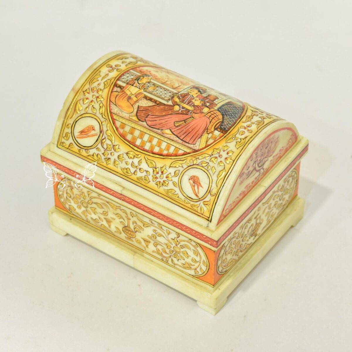 bone hand painted box n13 5