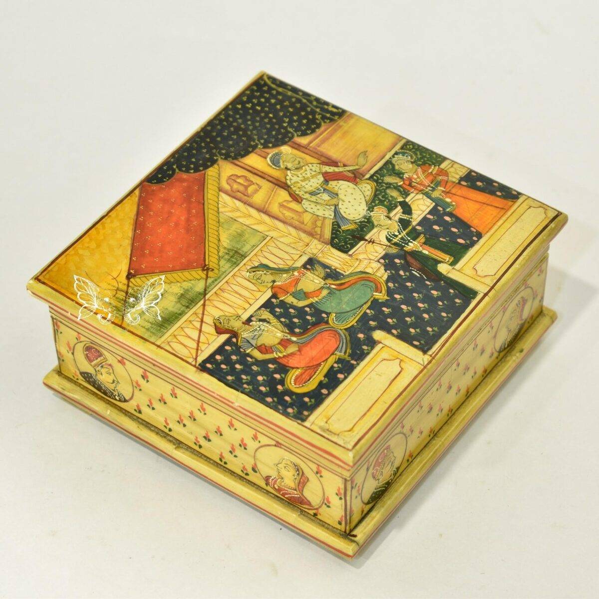bone hand painted box n15 5