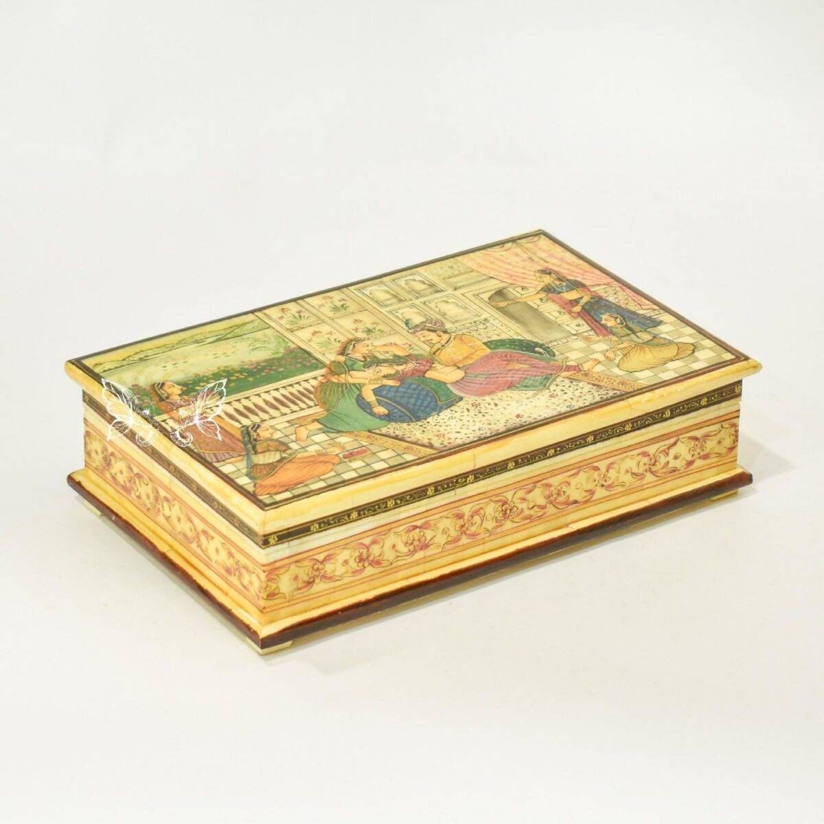bone hand painted box n17 4