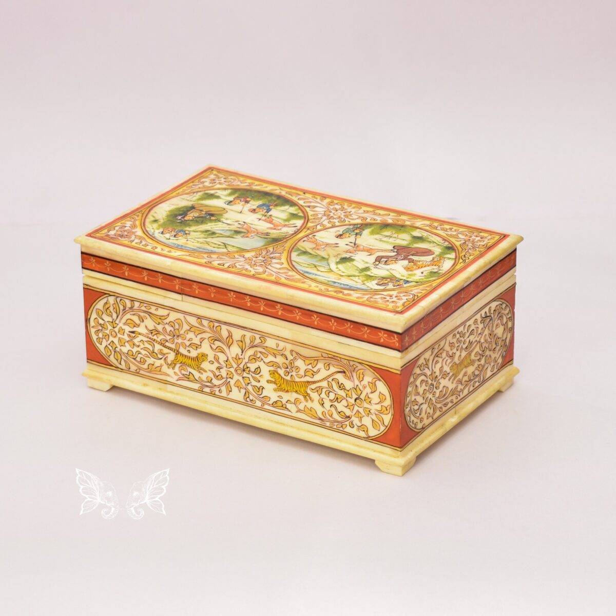 bone hand painted box n2 2