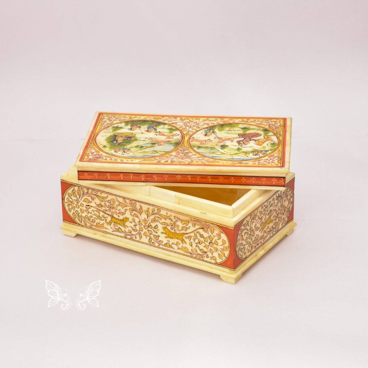 bone hand painted box n2 3