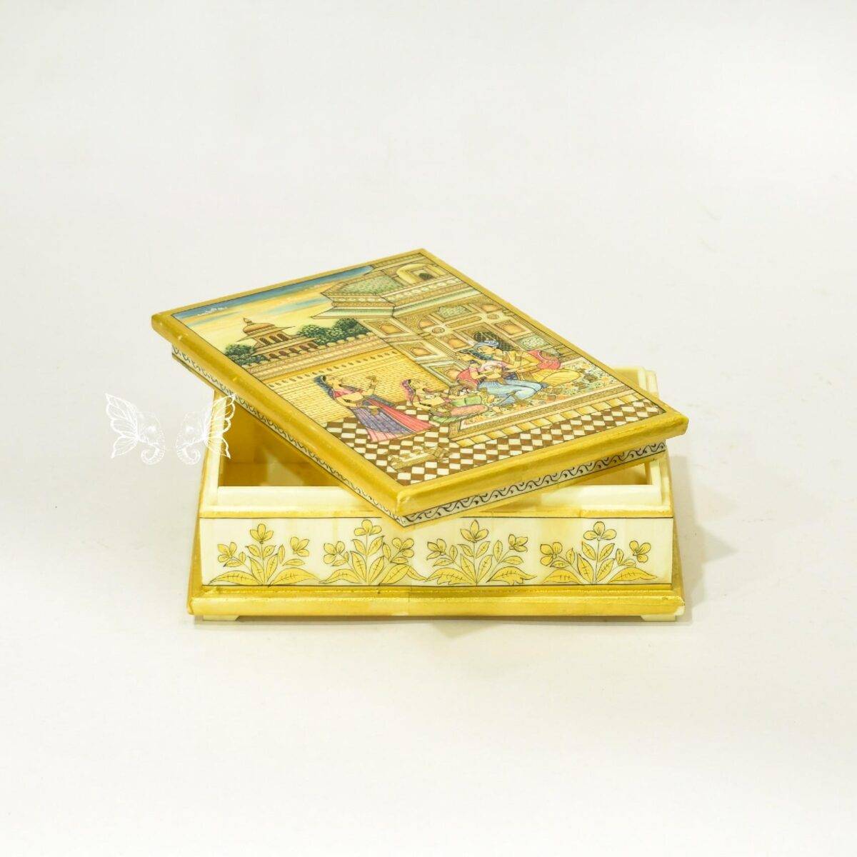 bone hand painted box n20 6