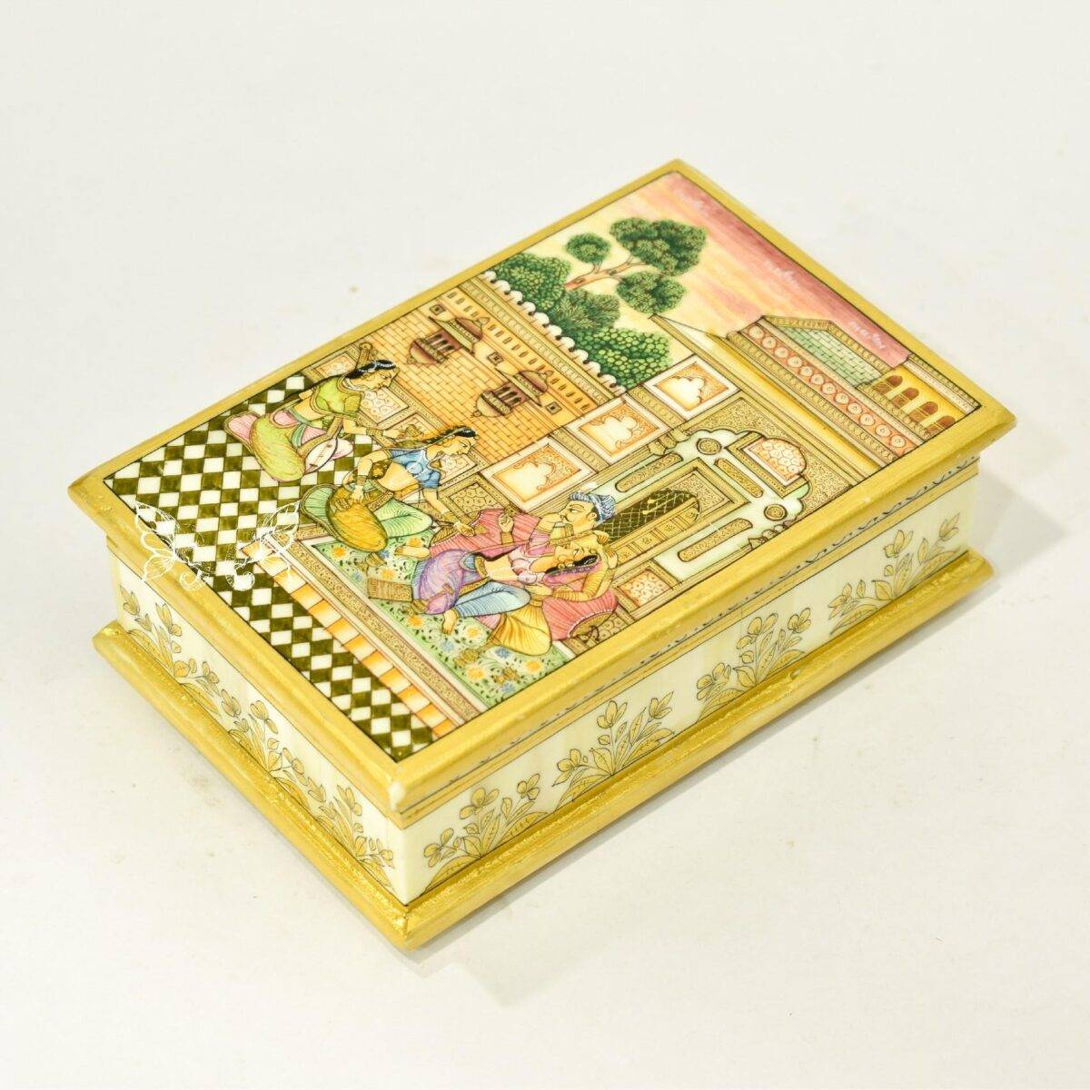bone hand painted box n21 1 1