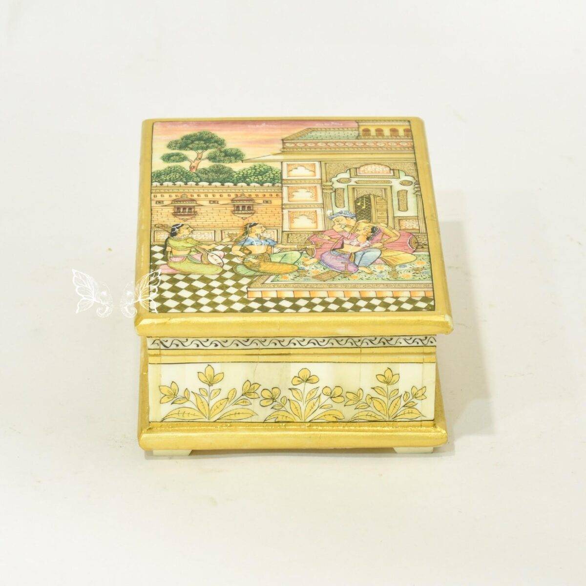 bone hand painted box n21 2 1