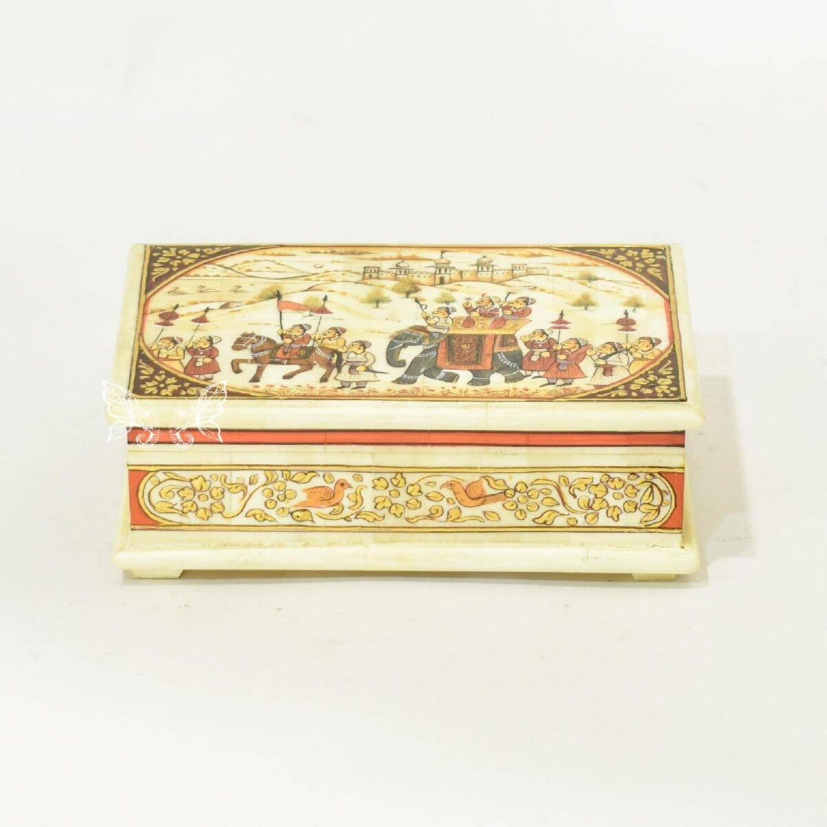bone hand painted box n23 4