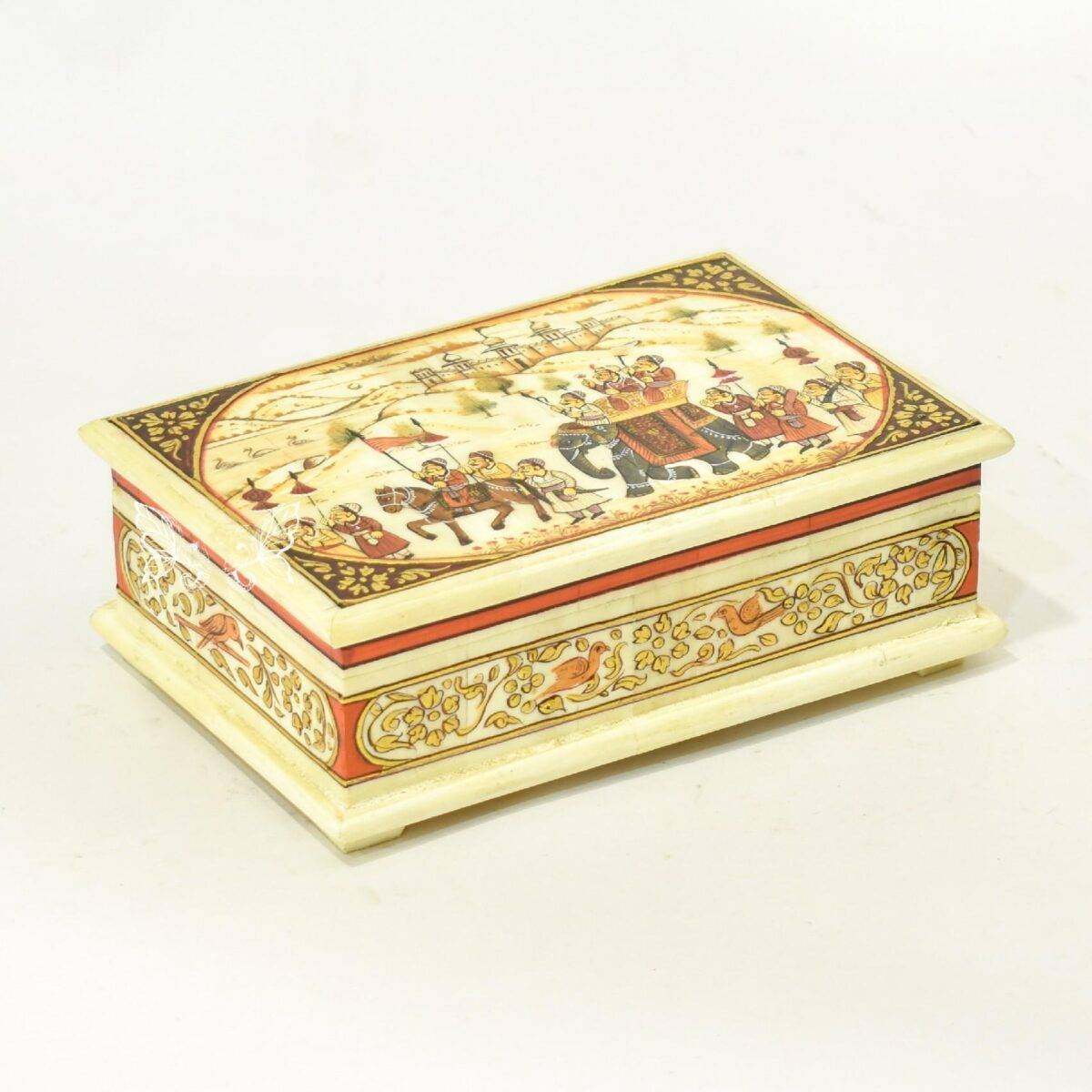 bone hand painted box n23 5