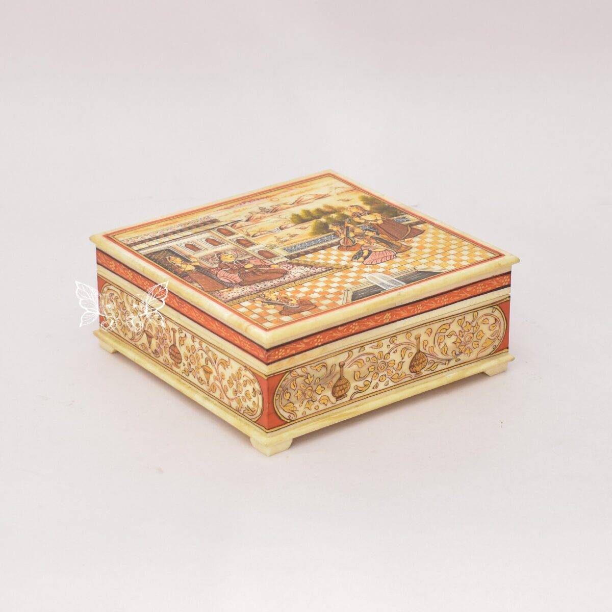bone hand painted box n7 1