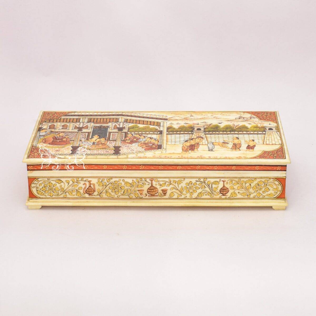 bone hand painted box n9 1