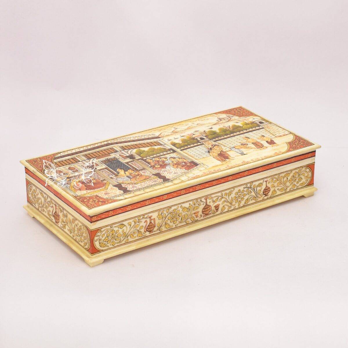 bone hand painted box n9 2