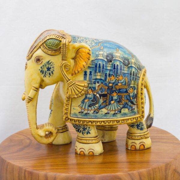 Hand Painted Procession Scene Elephant