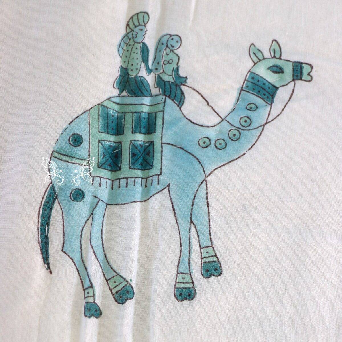 handblock print camel single 2