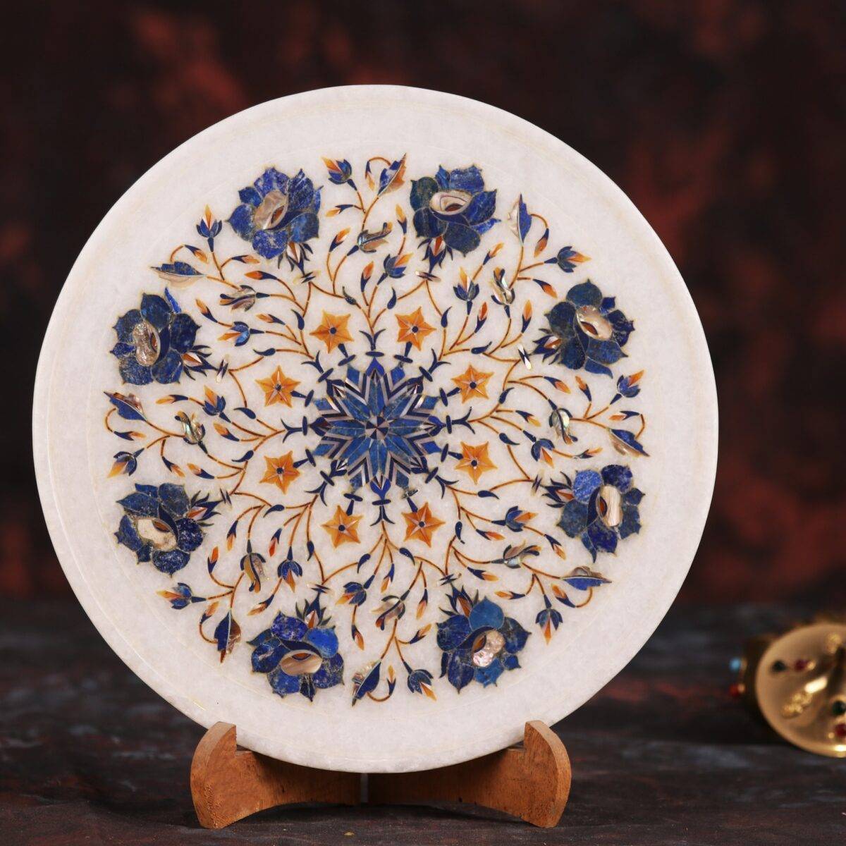 marble inlay plate 00003 5
