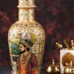 Hand-Painted Marble Gold Vase | Luxury Décor – 100% Artisan Made