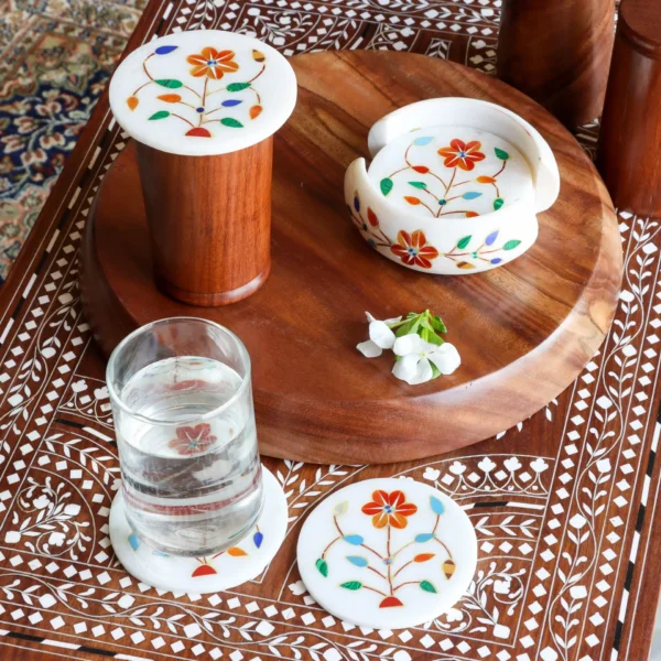 Marble Inlay Coasters