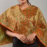 Handloom Banarasi Silk Scarf with Zari Work