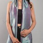Handloom Banarasi Silk Scarf with Zari Work