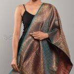 Handloom Banarasi Silk Scarf with Zari Work