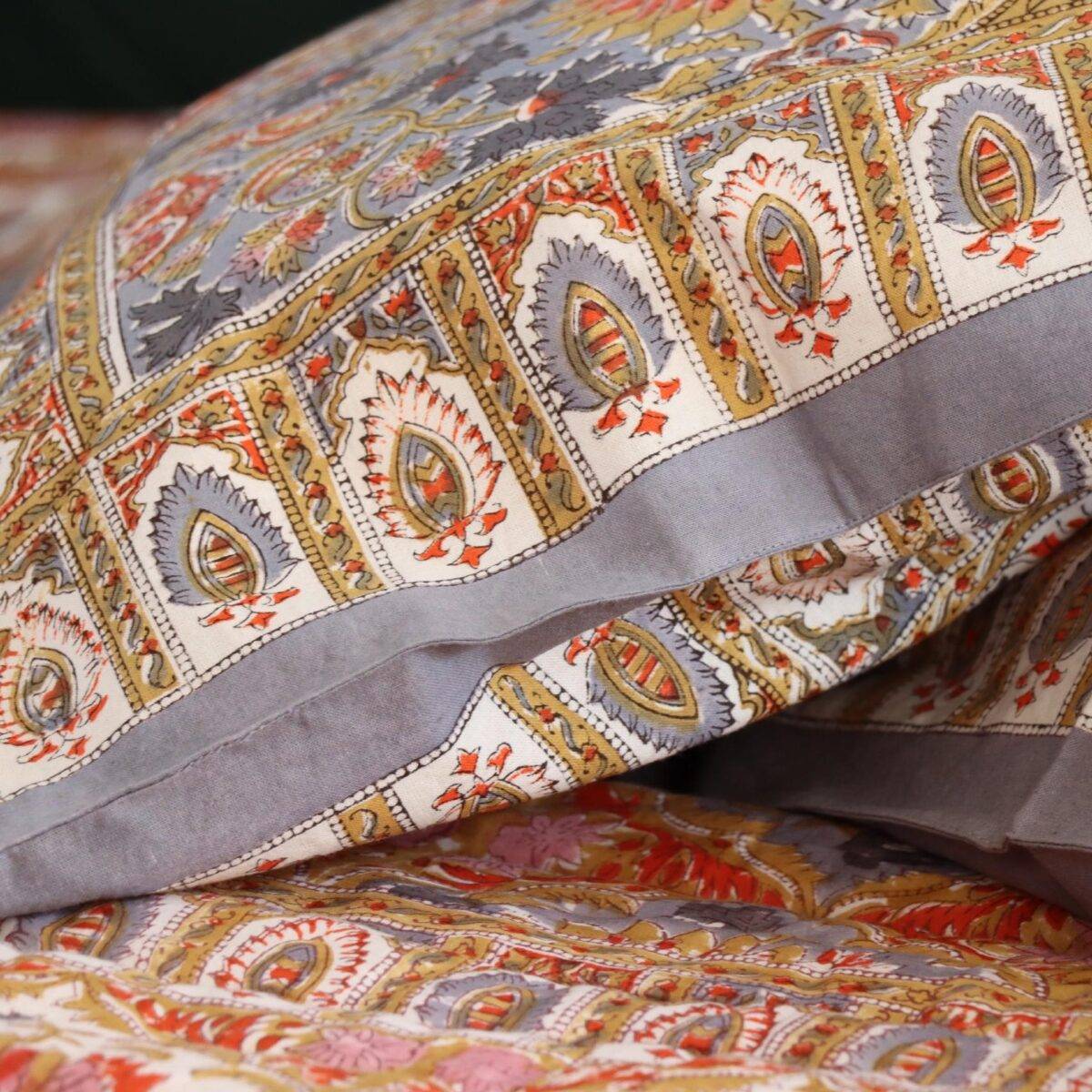 quilts cotton grey and yellow 9