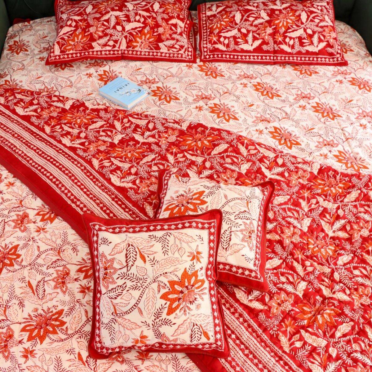 quilts cotton red 10