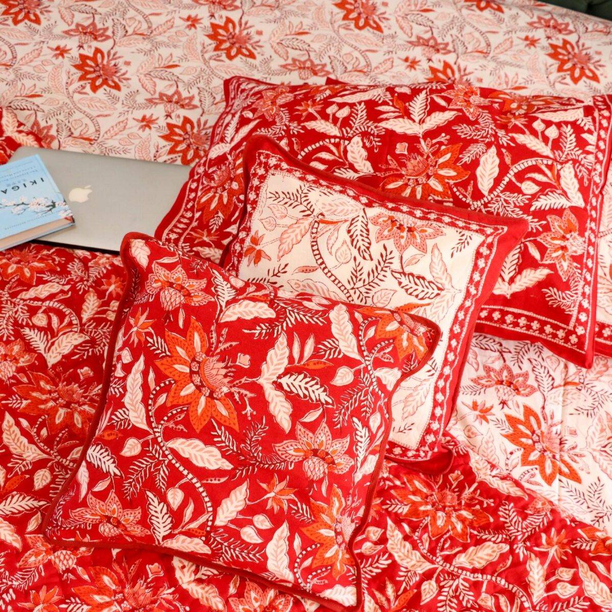 quilts cotton red 13