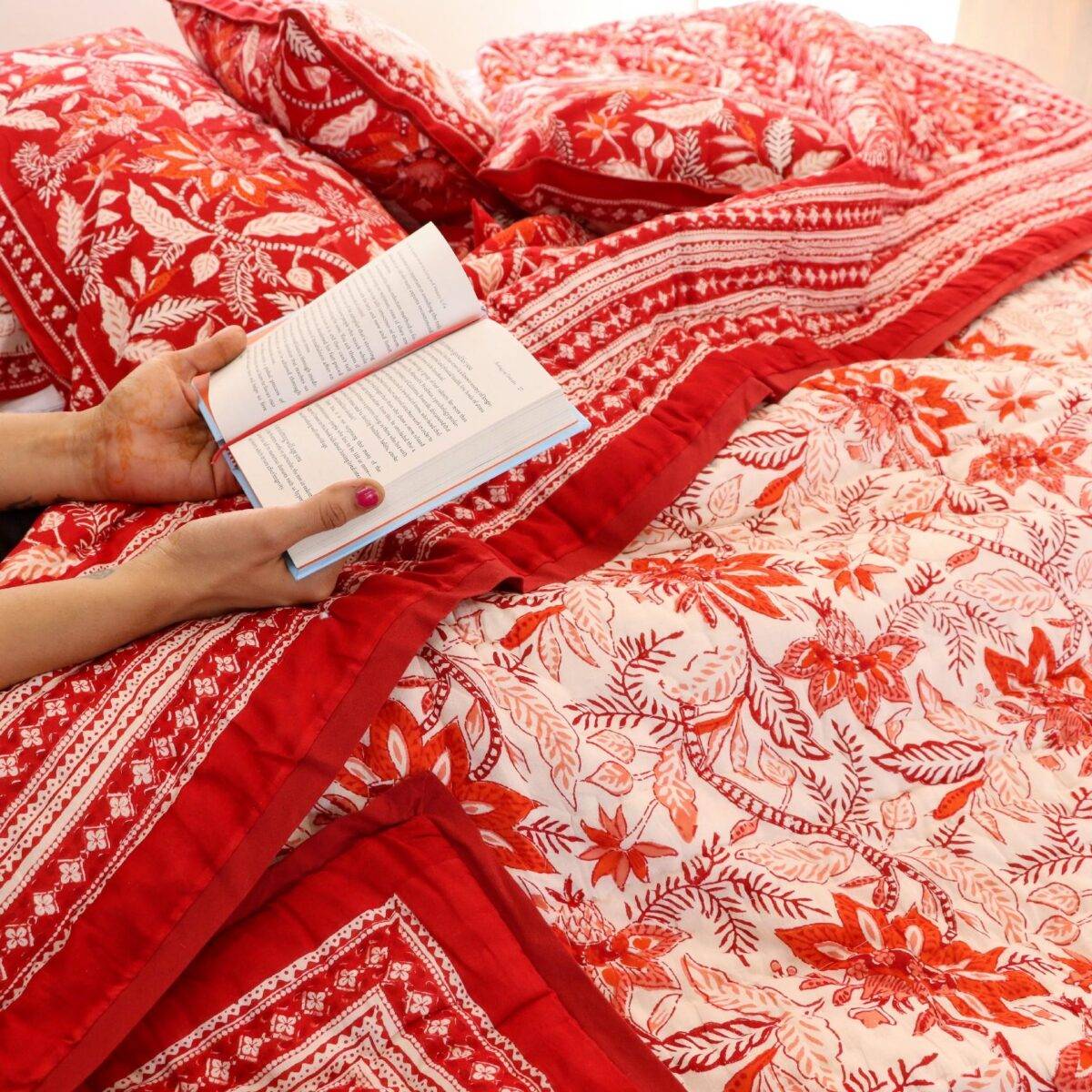 quilts cotton red 14