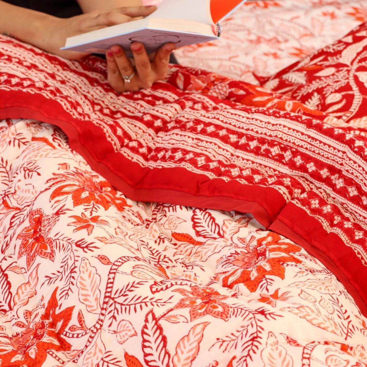 quilts cotton red 15