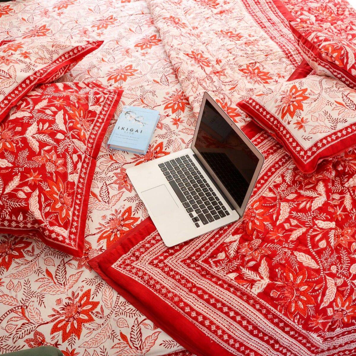 quilts cotton red 4