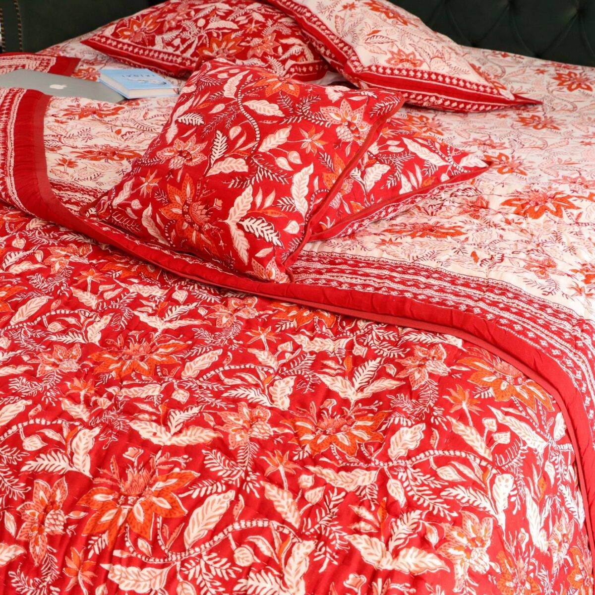 quilts cotton red 6