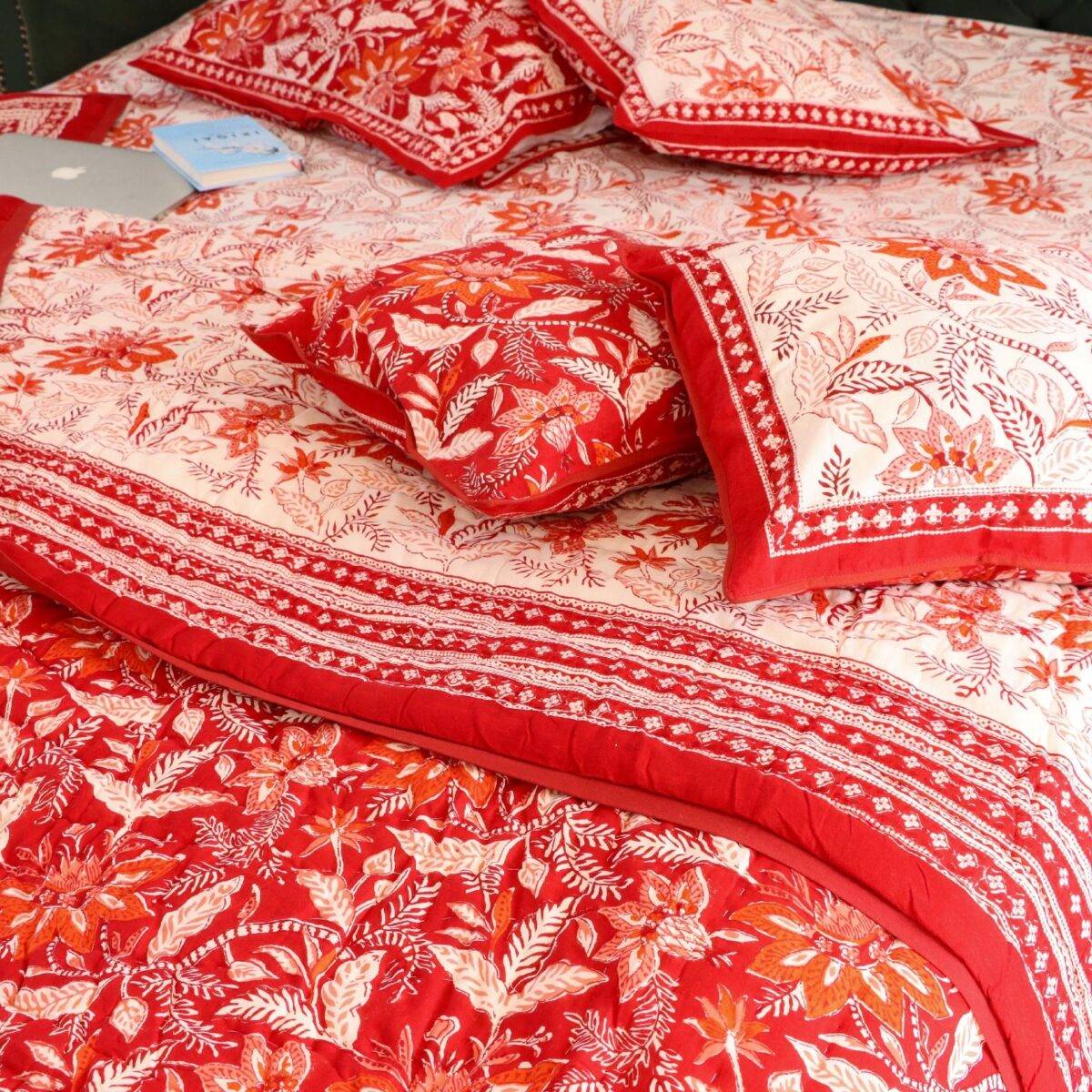 quilts cotton red 8