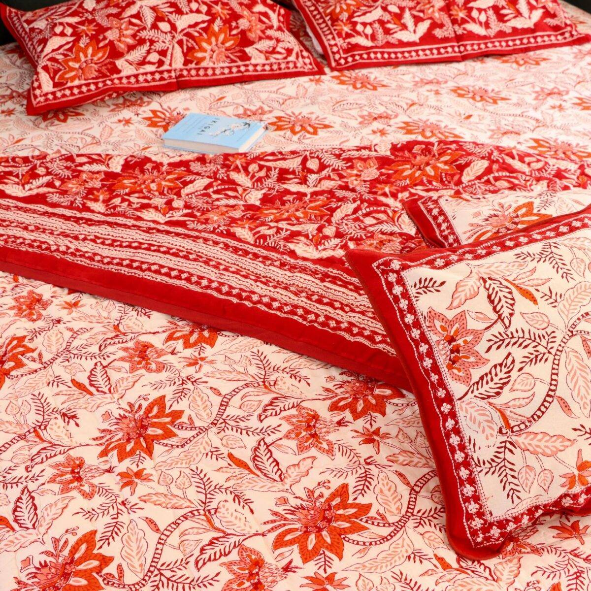 quilts cotton red 9