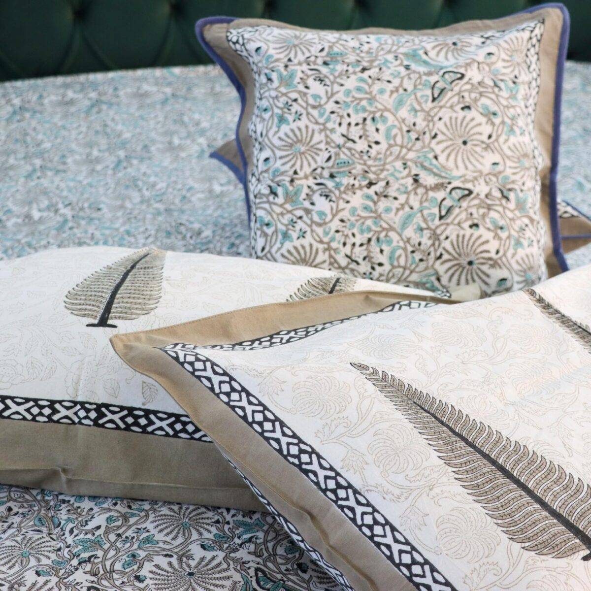 quilts cotton white and blue 2