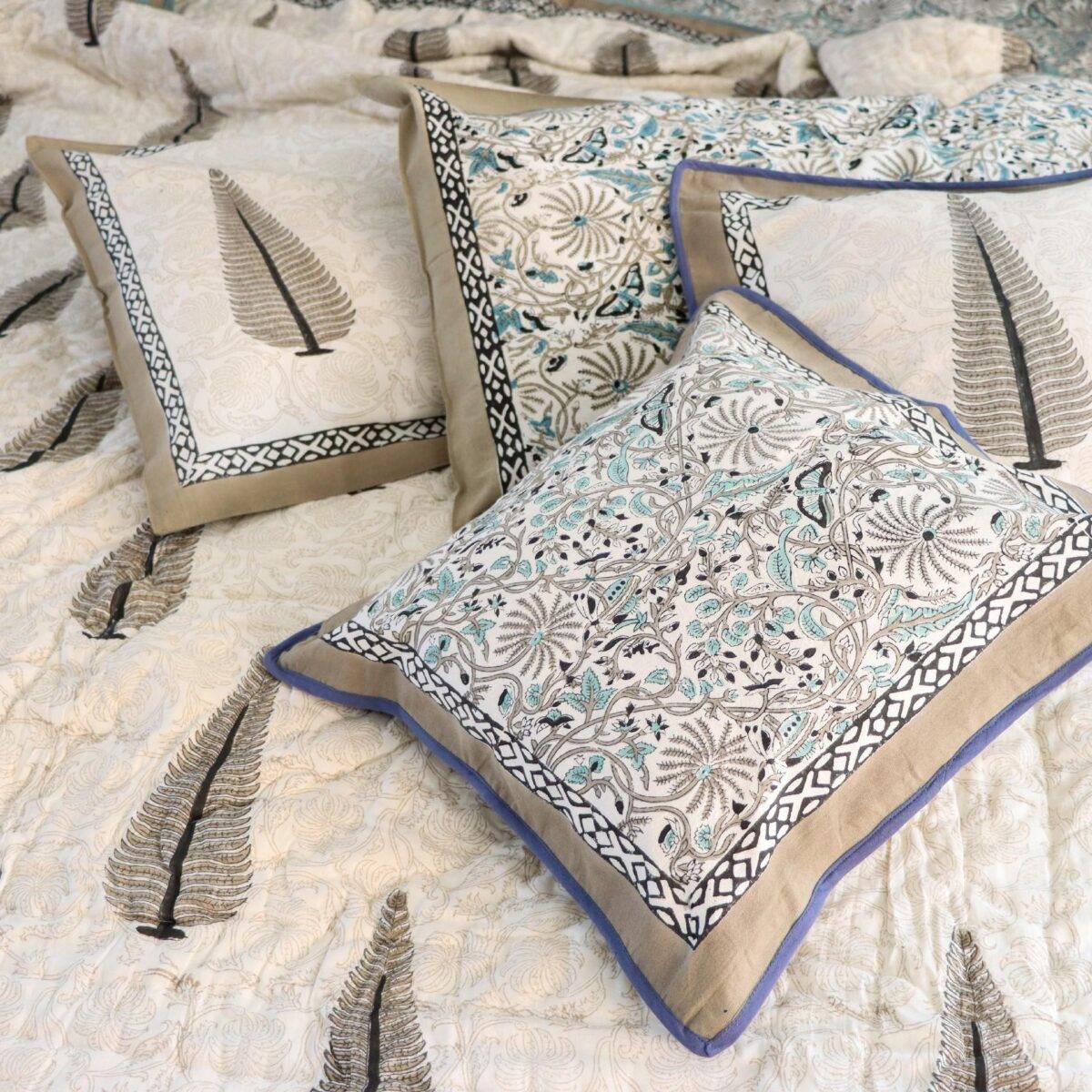 quilts cotton white and blue 6