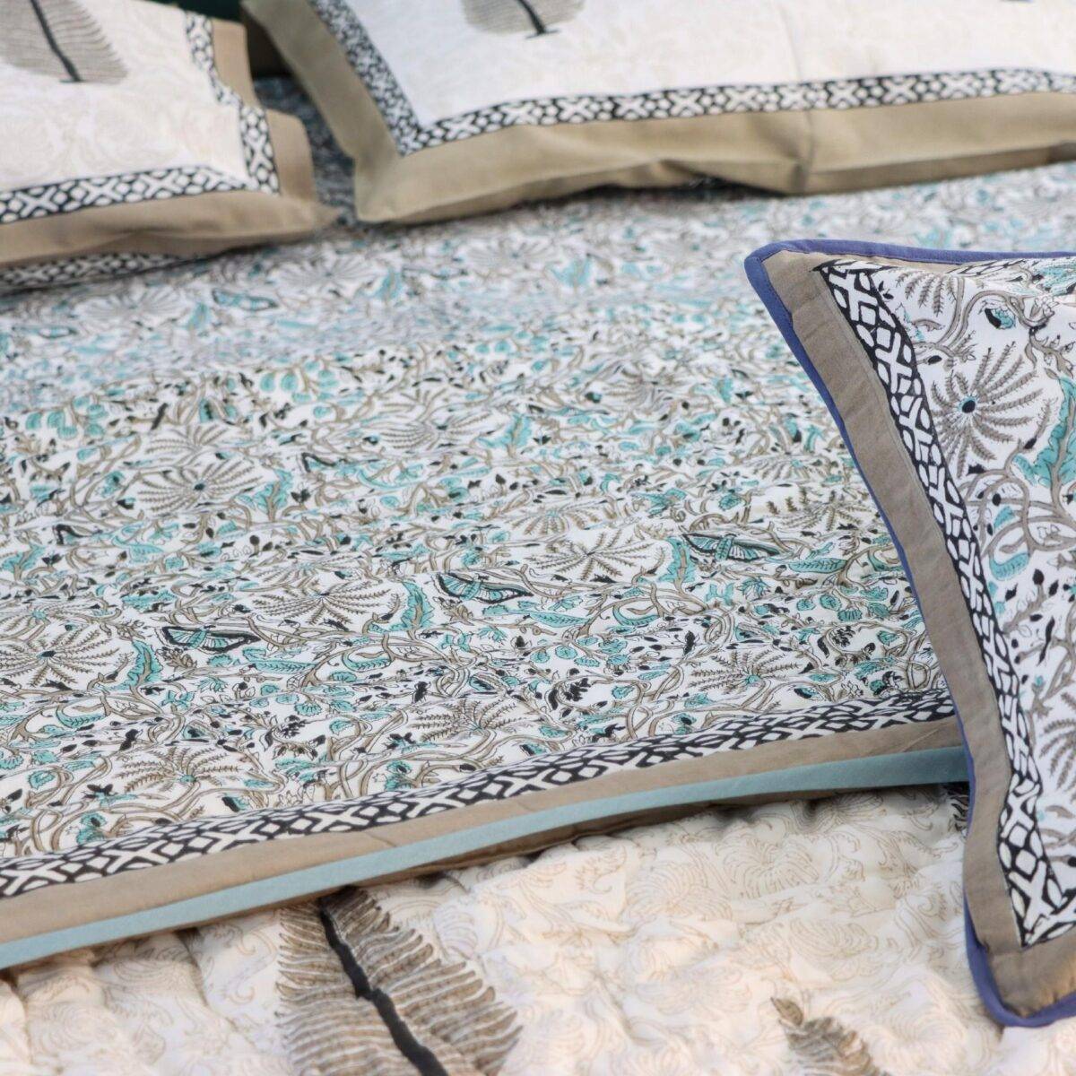quilts cotton white and blue 7
