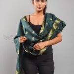 Handloom Banarasi Silk Scarf with Zari Motif Work
