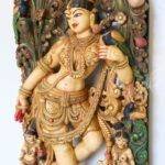 Elevate Your Space with Apsara Wood Carving Statue - Artisan Craftsmanship