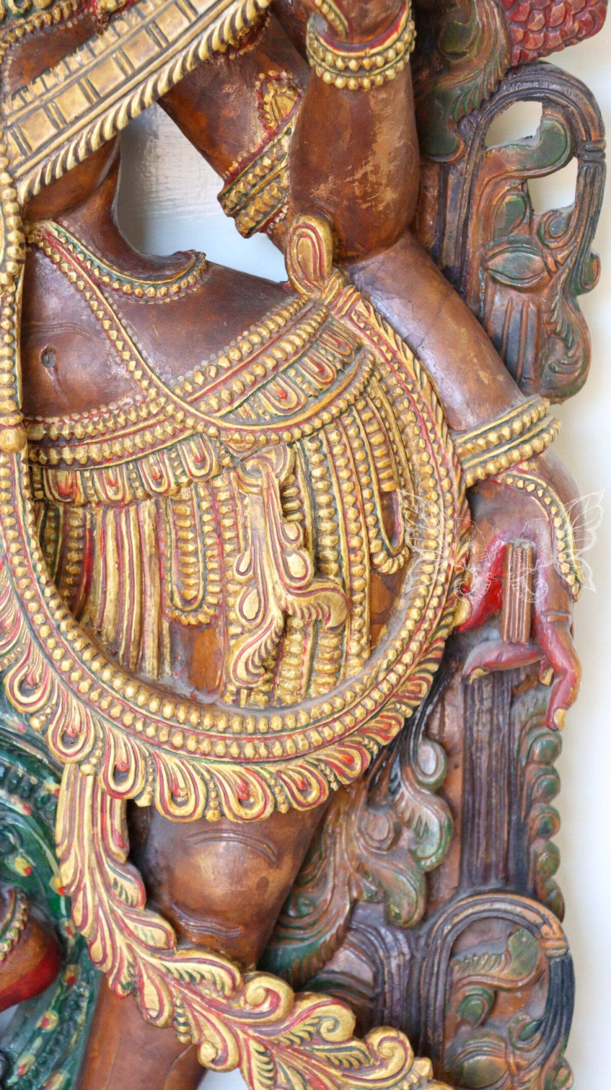 wood carving Saraswati woodcolor 1536 scaled 1