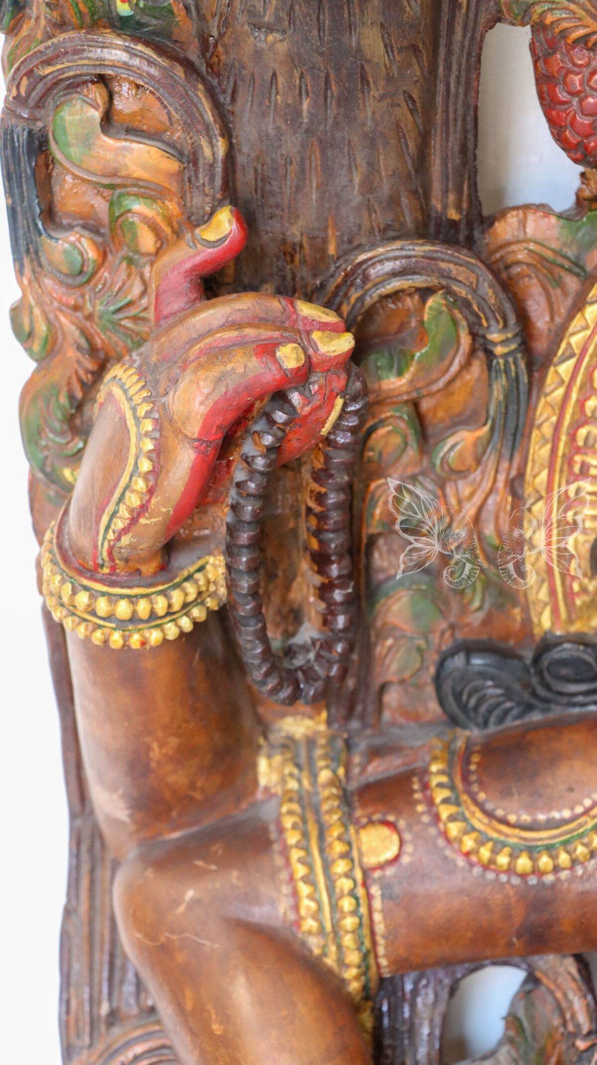 wood carving Saraswati woodcolor 1538 scaled 1