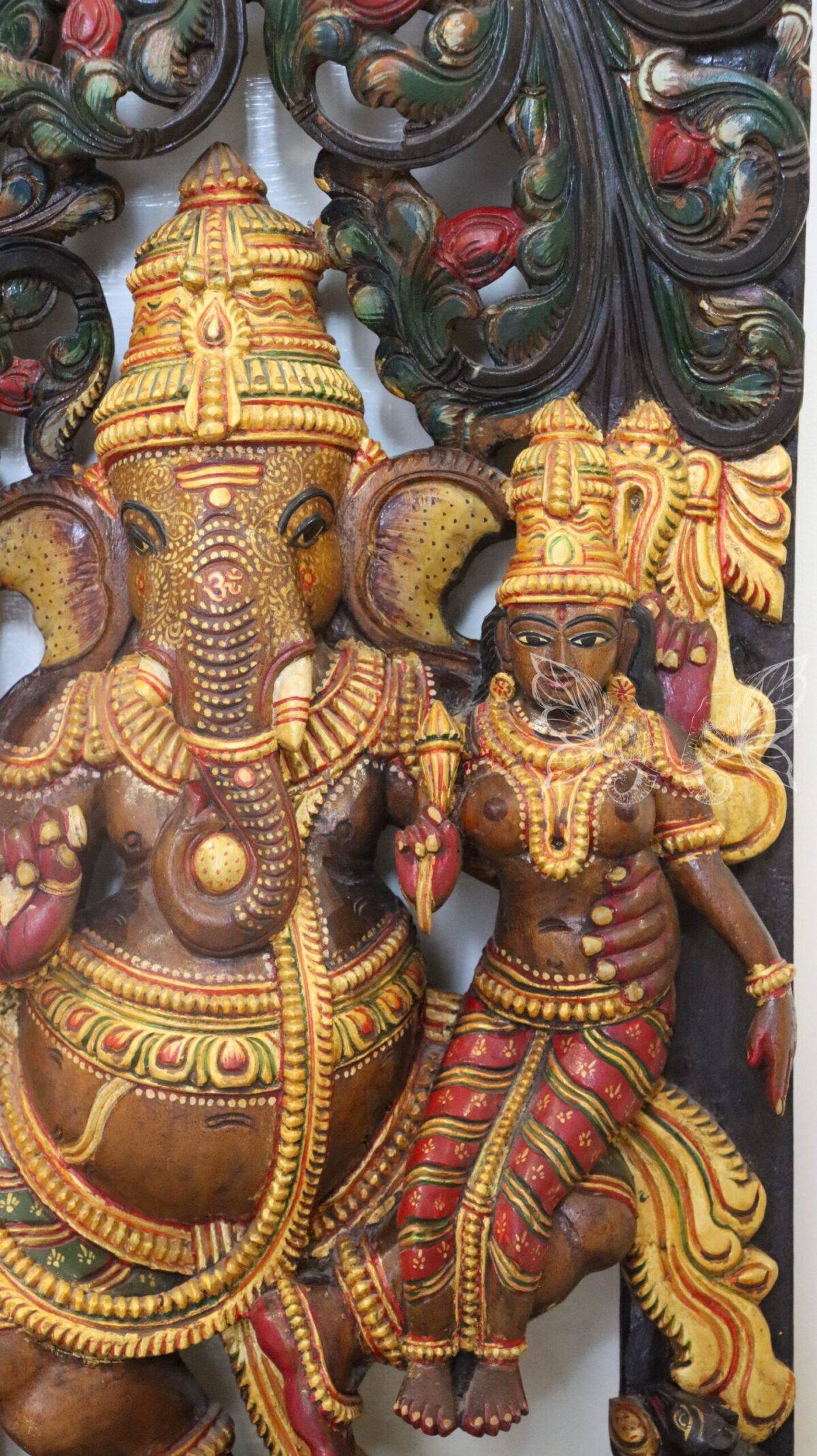 wood carving ganesh and ridhi sidhhi 1694 scaled 1