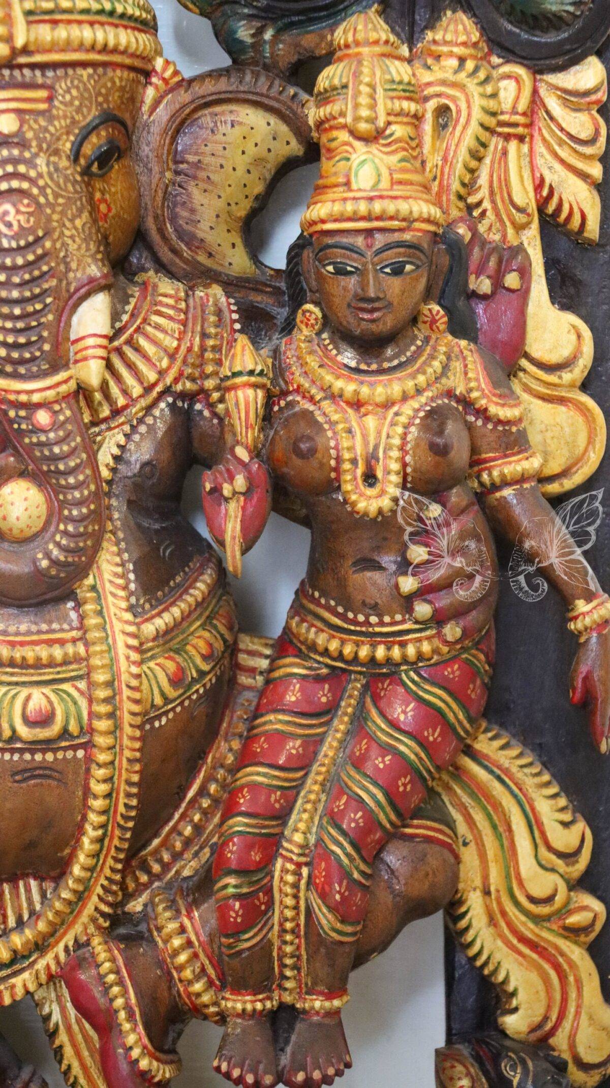 wood carving ganesh and ridhi sidhhi 1701 scaled 1