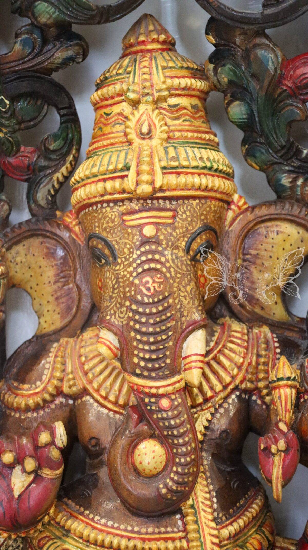 wood carving ganesh and ridhi sidhhi 1705 scaled 1