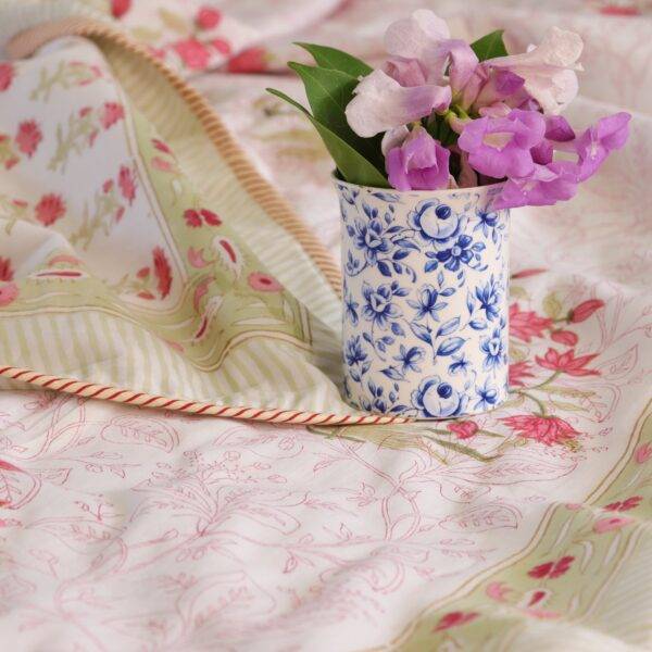 Hand Block Printed Reversible Muslin Dohar – 100% Organic Cotton | Perfect for All Seasons
