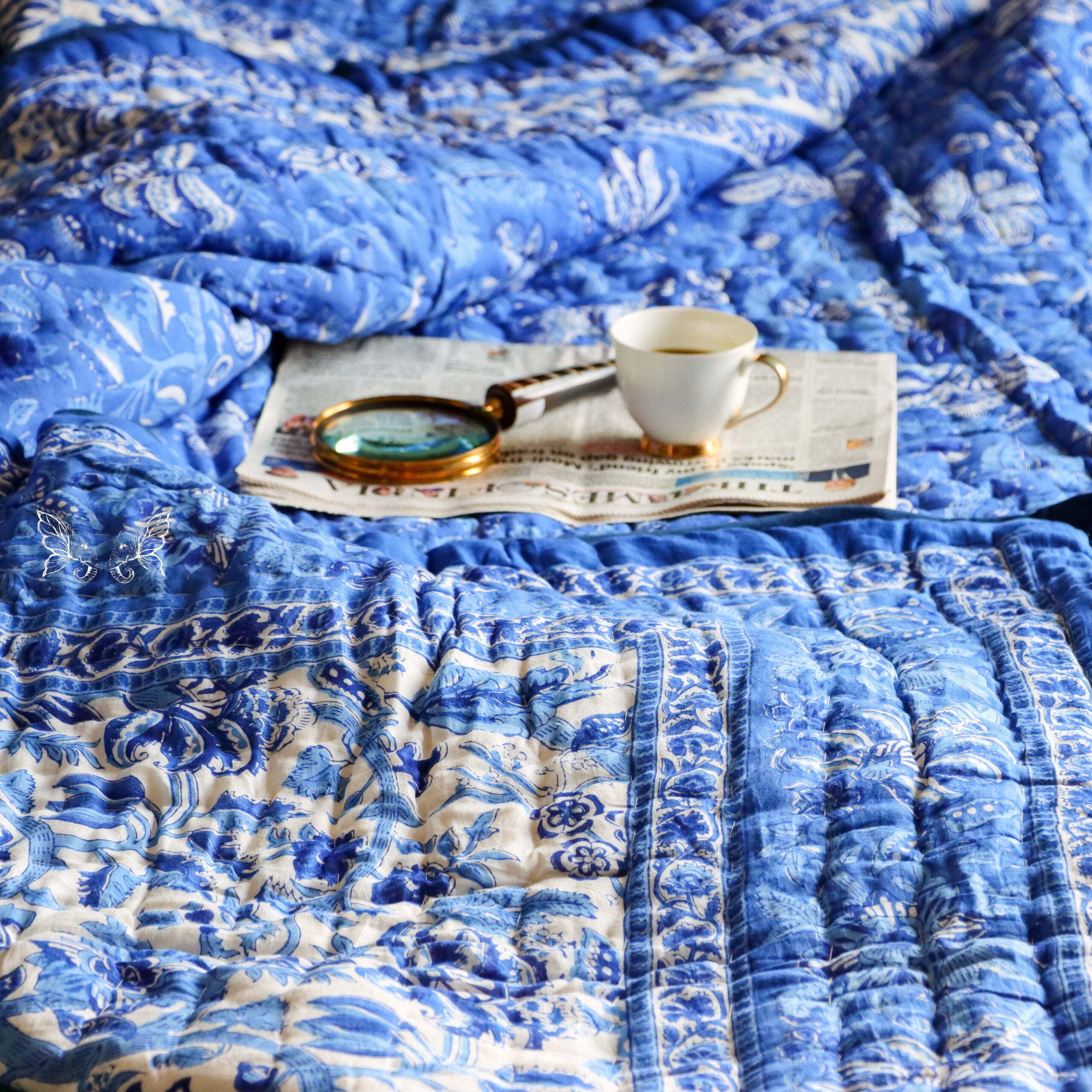 Hand block printed quilt -3 Hand block printed quilt 3 scaled